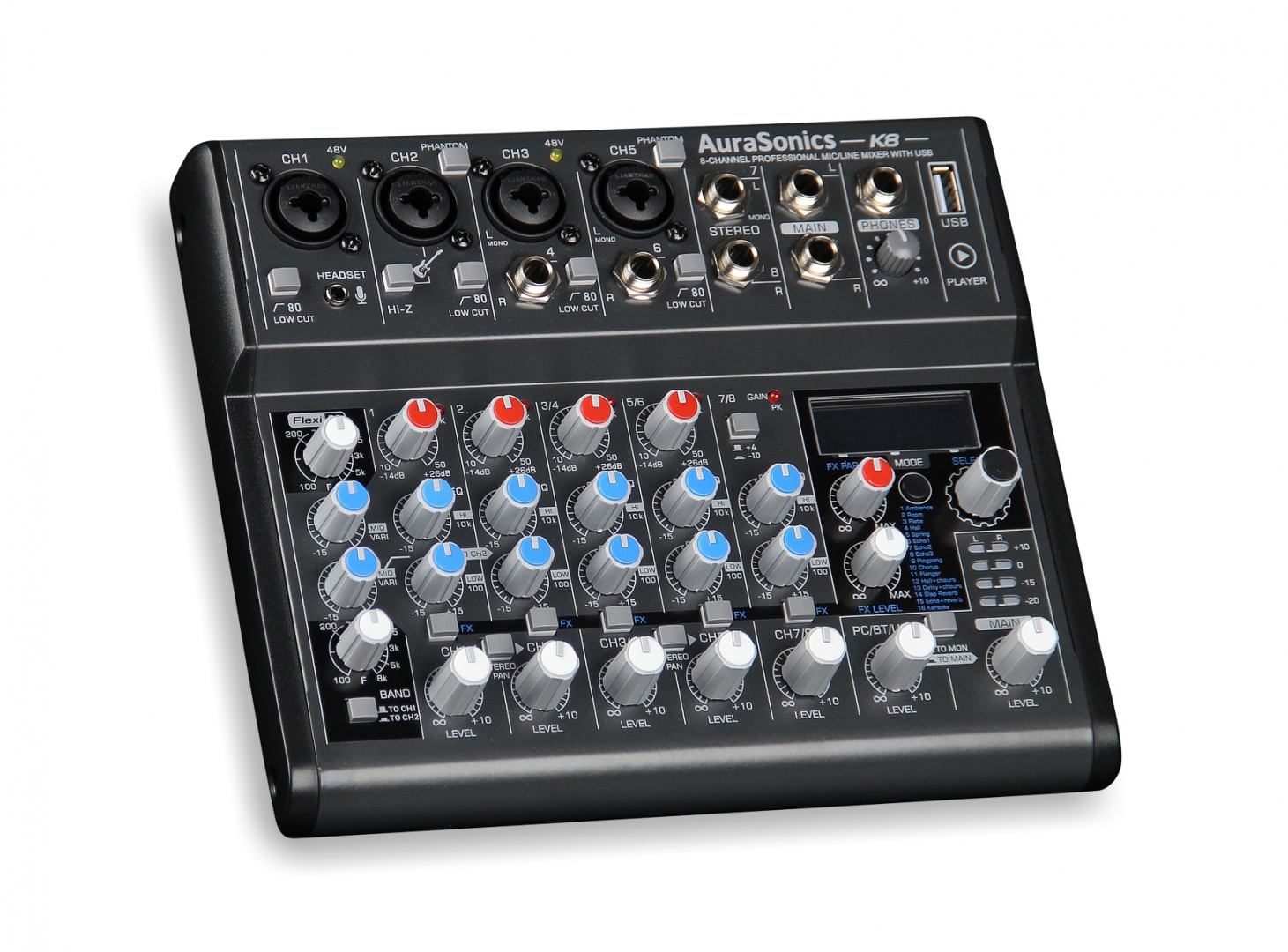 AuraSonics K8 компактный микшерный пульт в Кузнецке