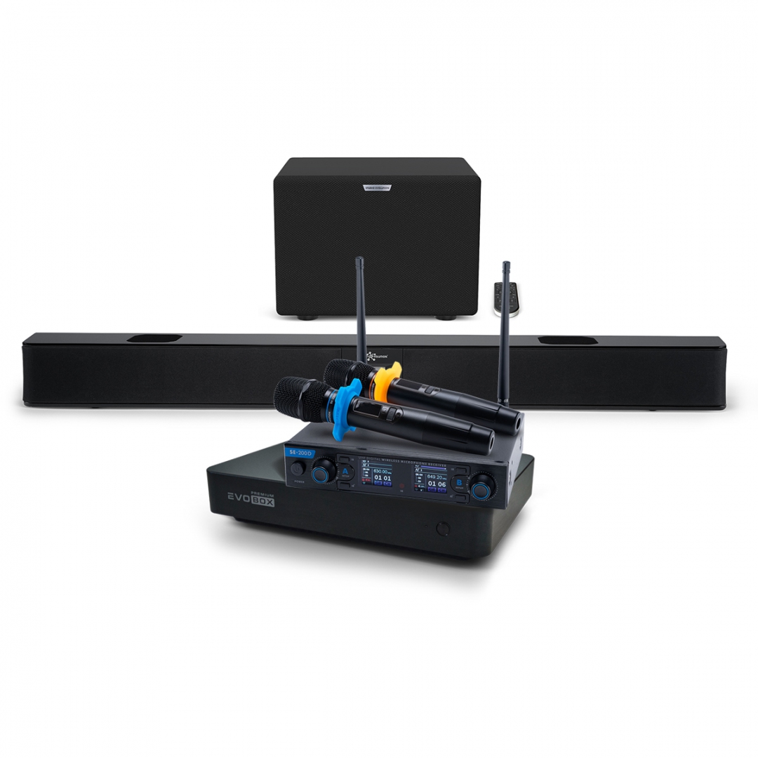 Hi-End караоке-система EVOBOX Premium + EvoSoundBar (саундбар с караоке) в Кузнецке
