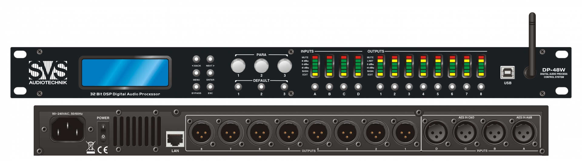 SVS Audiotechnik DP-48W Цифровой процессор: 4 входа 8 выходов в Кузнецке