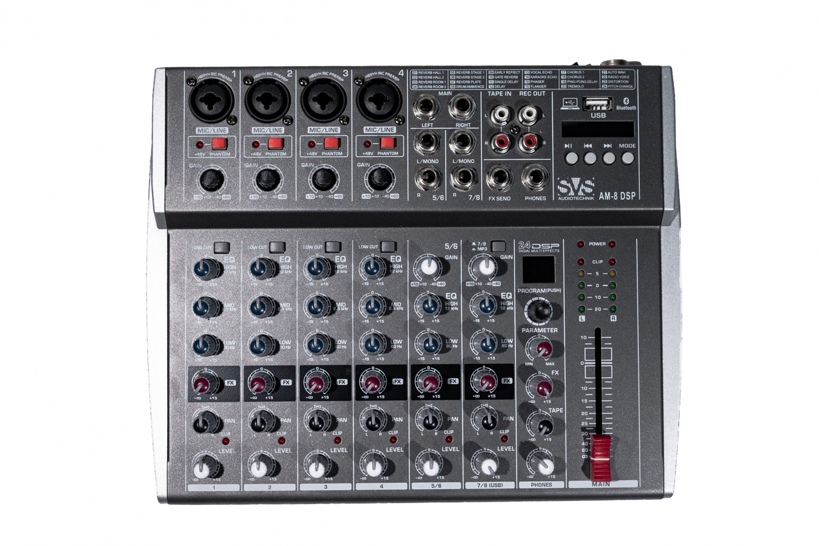 SVS Audiotechnik mixers AM-8 DSP Микшерный пульт аналоговый, 8-канальный в Кузнецке